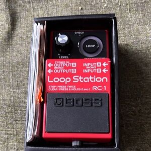 Boss RC-1 Loop Station - Bold Red new